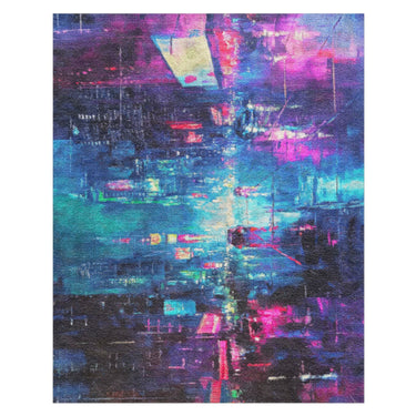 Dystopia Cityscape in 8' x 10' Size