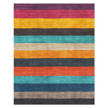 Brush Stripes Multicolor in 8' x 10' Size