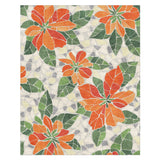 Mosaic Poinsettia Orange in 8' x 10' Size