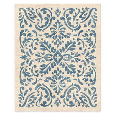 Floranna Ivory & Blue in 8' x 10' Size