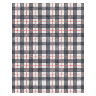 Wallace Plaid Navy & Red in 10x8ft Size