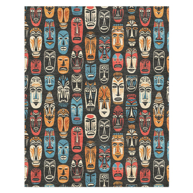 Tribal Masks in 8' x 10' Size