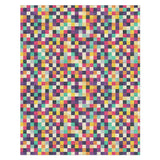 Pixel Mosaic Multicolor in 8' x 10' Size