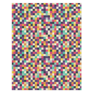 Pixel Mosaic Multicolor in 8' x 10' Size
