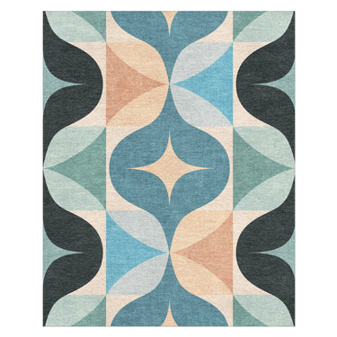 Maxine Seafoam & Peach in 8' x 10' Size