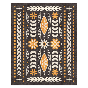 Topanga Black & Yellow in 10x8ft Size