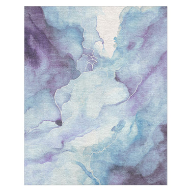 Zephyr Watercolor Blue & Purple in 8' x 10' Size