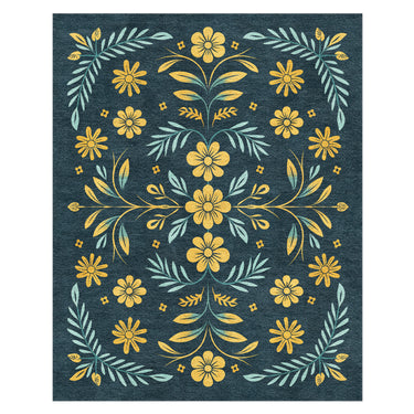 Isabella Navy & Gold in 10x8ft Size