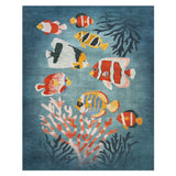 Tropical Fish & Coral in 8' x 10' Size
