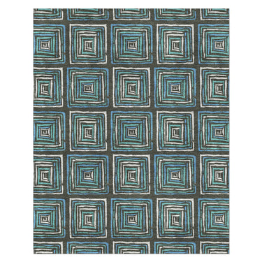 Diego Navy & Turquoise in 8' x 10' Size