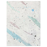 Stephanie Ivory Cool Splatter in 9' x 12' Size
