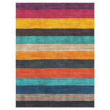 Brush Stripes Multicolor in 9' x 12' Size