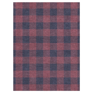 Buffalo Plaid Maroon & Navy in 9' x 12' Size