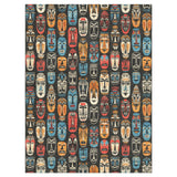 Tribal Masks in 9' x 12' Size
