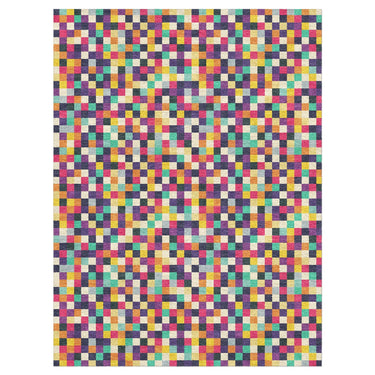 Pixel Mosaic Multicolor in 9' x 12' Size