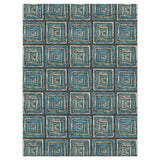 Diego Navy & Turquoise in 9' x 12' Size