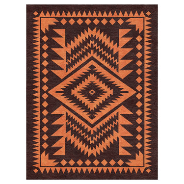 Reyno Orange & Maroon in 9' x 12' Size