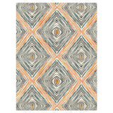 Boden Orange & Blue in 9' x 12' Size