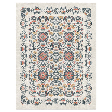 Georgiana Navy & Red in 9' x 12' Size