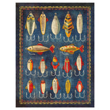 Fishing Lures in 9' x 12' Size