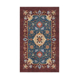 Miriam Navy & Burgundy in 18x30in Size