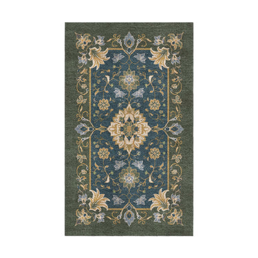Miriam Navy & Olive Green in 1.5' x 2.5' Size
