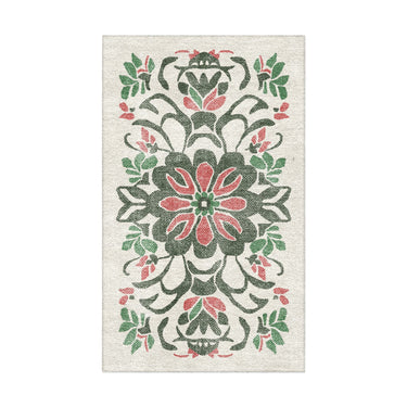 Georgiana Green & Deep Cerise in 1.5' x 2.5' Size