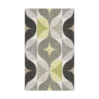 Maxine Grey & Chartreuse in 1.5' x 2.5' Size