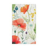 Watercolor Poppies in 1.5' x 2.5' Size