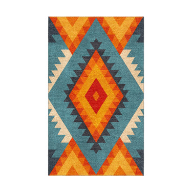 Zareen Blue & Orange in 18x30in Size