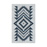 Reyno Navy & Stone in 1.5' x 2.5' Size
