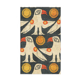 Tribal Birds Black in 1.5' x 2.5' Size
