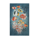 Tropical Fish & Coral in 1.5' x 2.5' Size