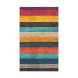 Brush Stripes Multicolor in 1.5' x 2.5' Size