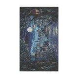 8 Bit Uptown Twilight Skyline in 1.5' x 2.5' Size