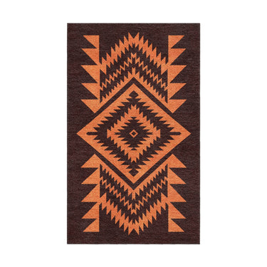 Reyno Orange & Maroon in 1.5' x 2.5' Size