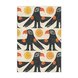 Tribal Birds Ivory in 2' x 3' Size