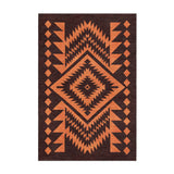 Reyno Orange & Maroon in 2' x 3' Size