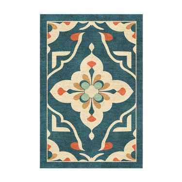 Merrin Blue & Ivory in 3x2ft Size