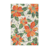 Mosaic Poinsettia Orange in 2' x 3' Size
