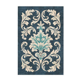 Aubrey Navy & Teal in 2' x 3' Size