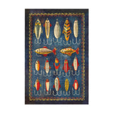 Fishing Lures in 2' x 3' Size