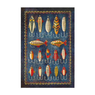 Fishing Lures in 2' x 3' Size