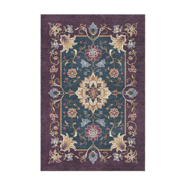 Miriam Navy & Purple in 2' x 3' Size