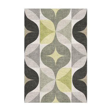 Maxine Grey & Chartreuse in 2' x 3' Size