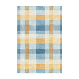 Monroe Plaid Blue & Yellow in 3x2ft Size