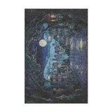 8 Bit Uptown Twilight Skyline in 2' x 3' Size