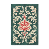 Aubrey Forest Green & Red in 2' x 3' Size