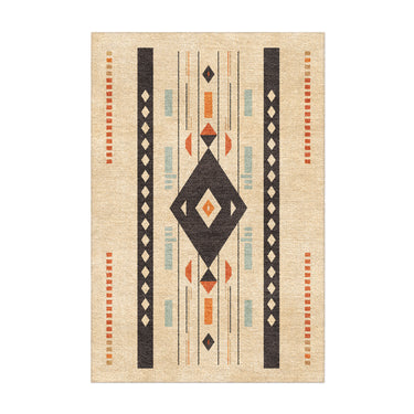 Zosia Black & Taupe in 3x2ft Size