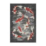 Koi Pond Charcoal in 2' x 3' Size